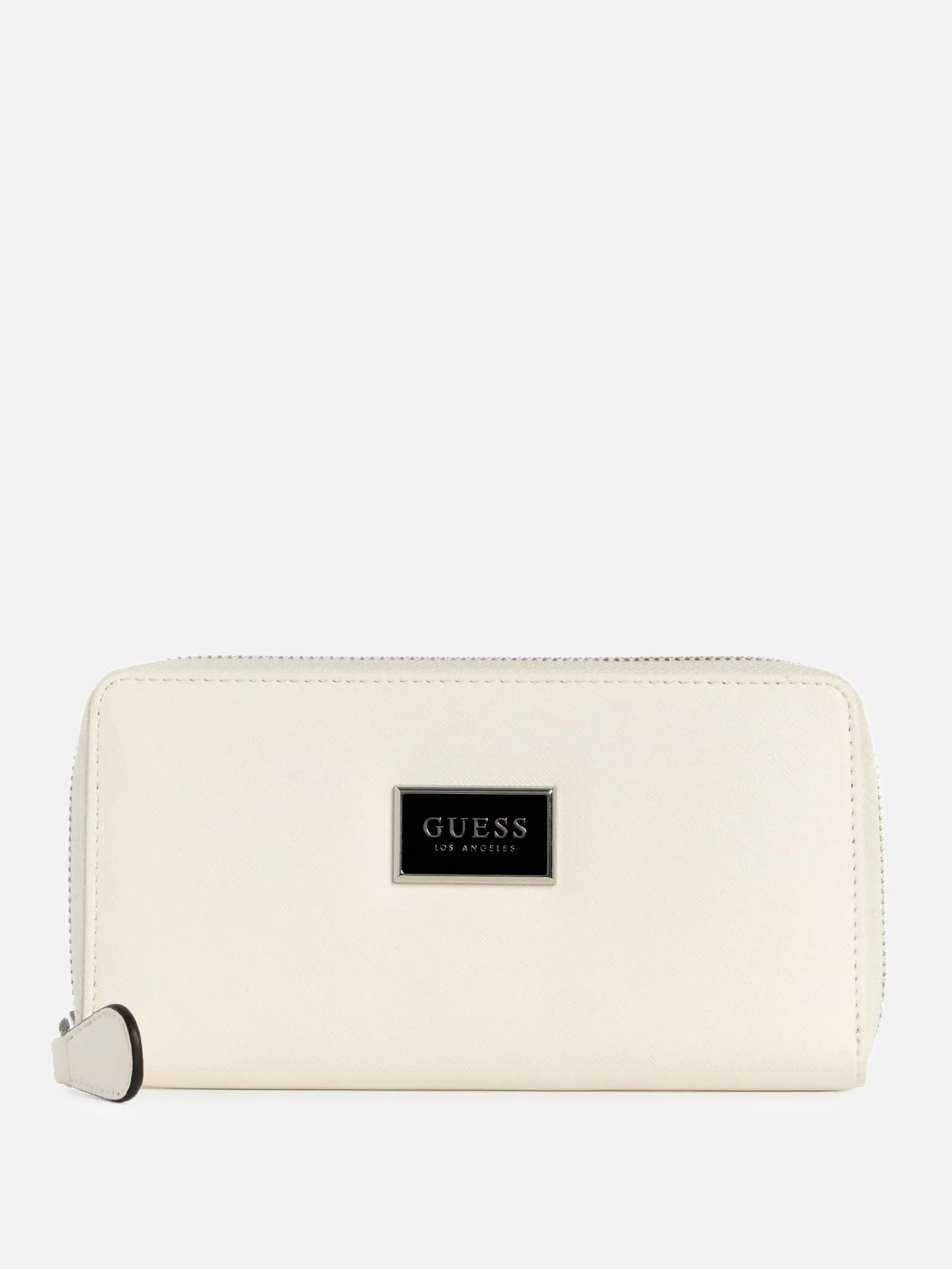 Abree Logo Saffiano Medium Zip-Around Wallet