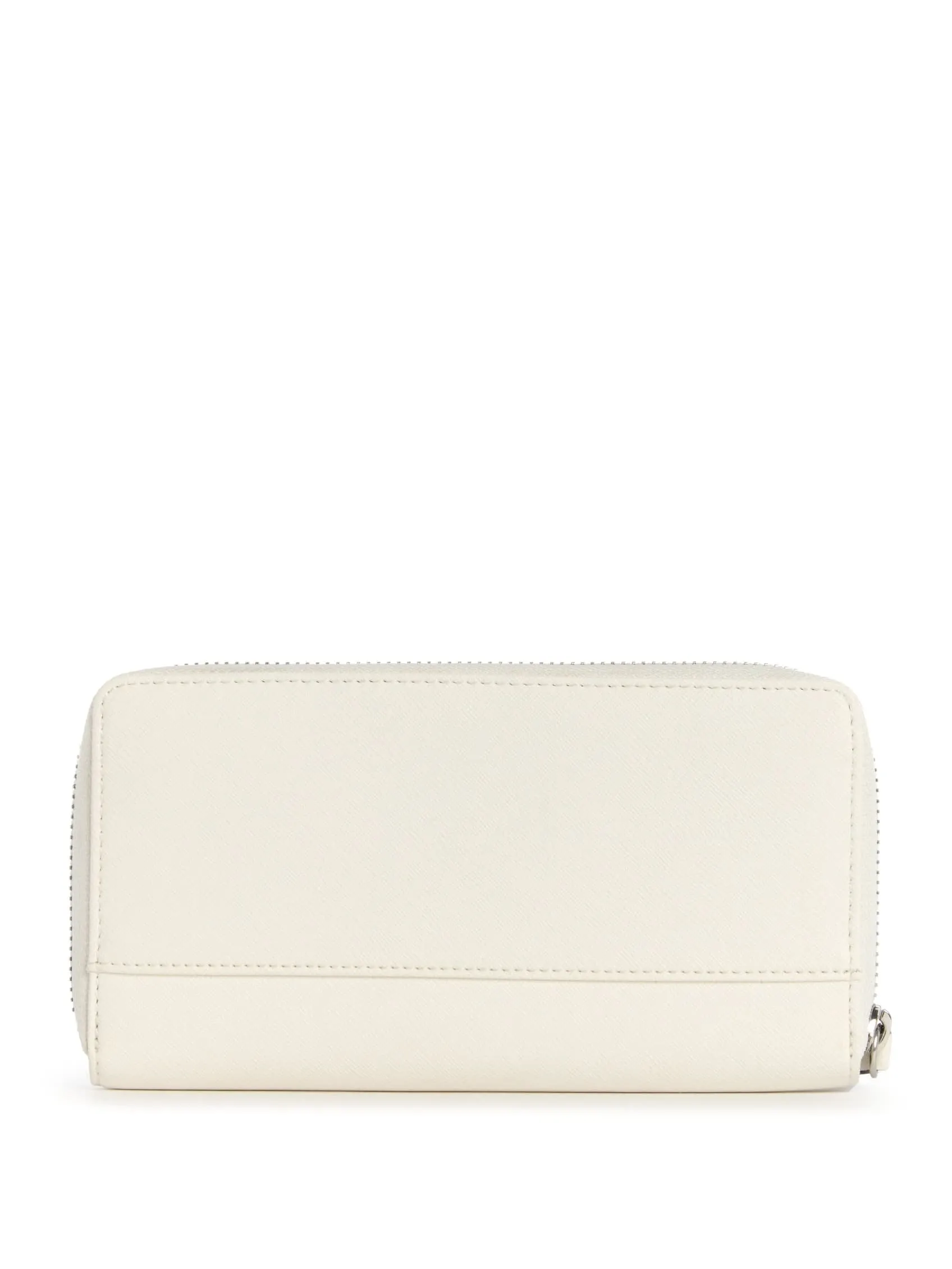 Abree Logo Saffiano Medium Zip-Around Wallet