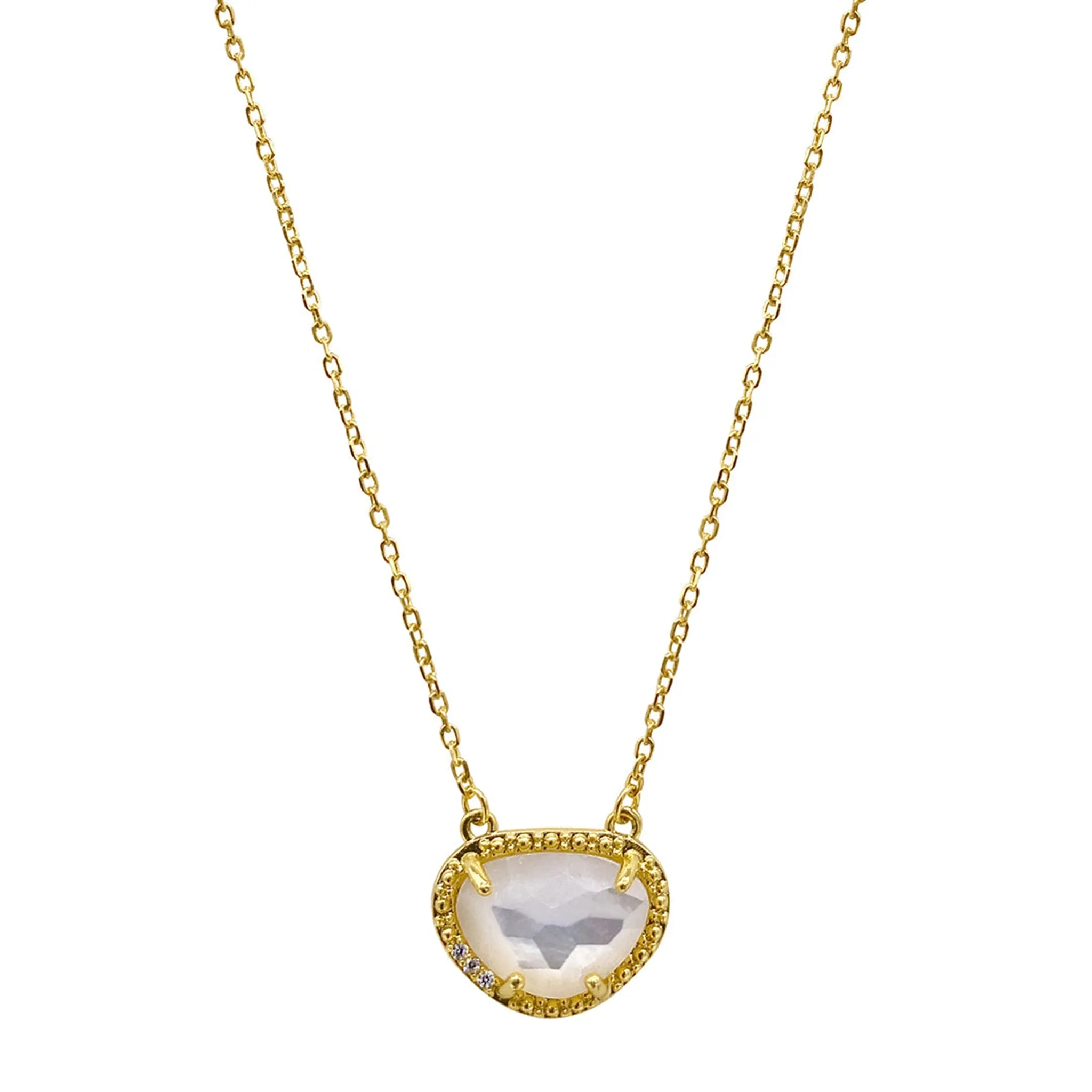 Adornia Birthstone Necklace 14k Yellow Gold Vermeil