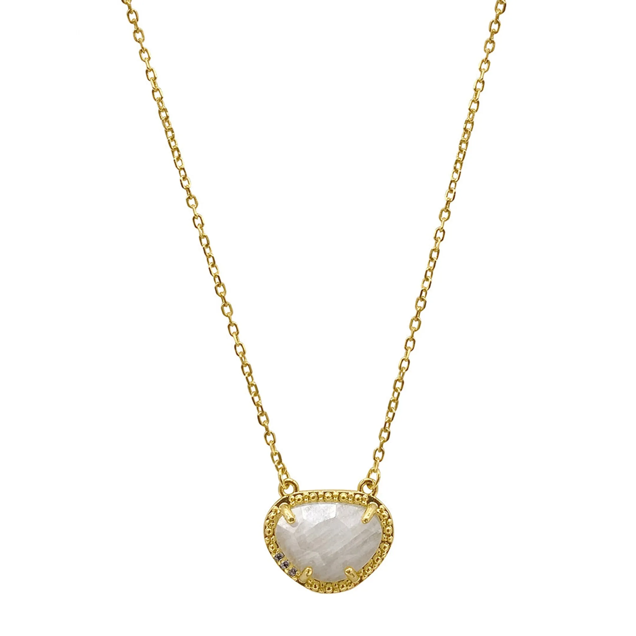 Adornia Birthstone Necklace 14k Yellow Gold Vermeil