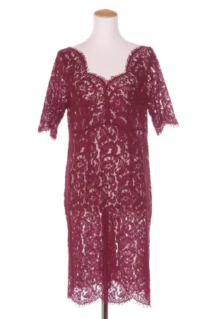 ANNAH S - Sweetheart maroon lace dress! 14