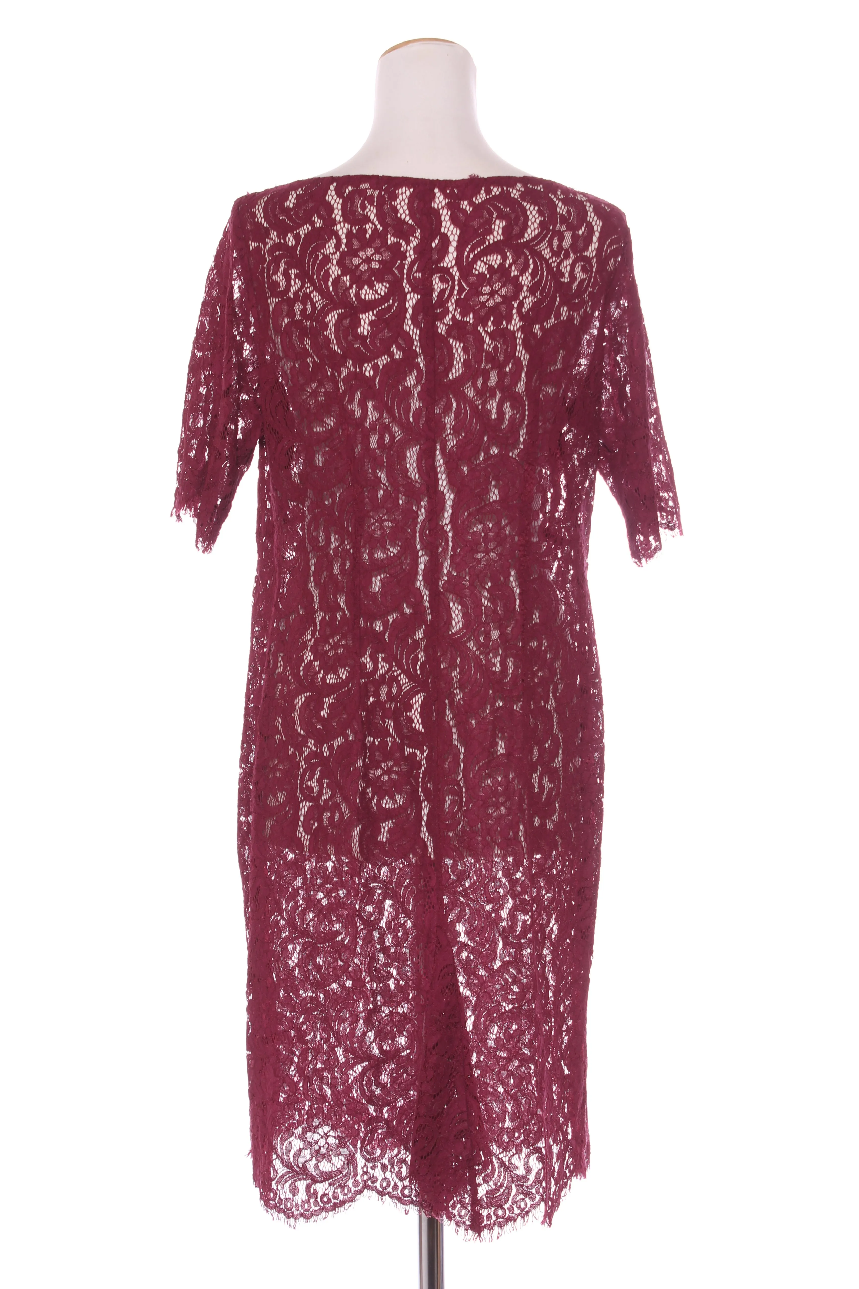 ANNAH S - Sweetheart maroon lace dress! 14