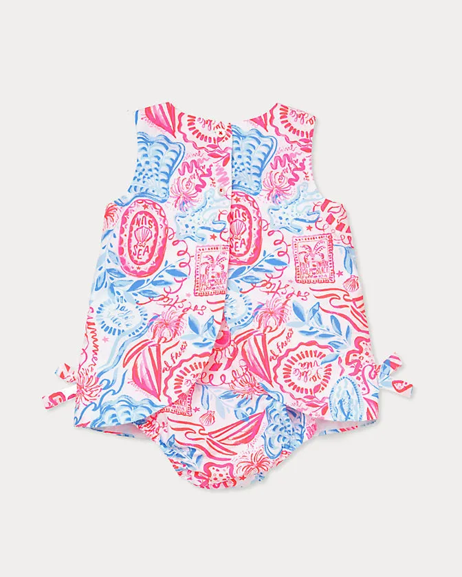 Baby Lilly Infant Shift Dress - Resort White Lil Sun Sea Sand
