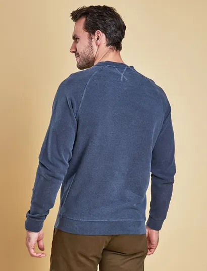 Barbour Garment Dyed Crew Neck - Navy