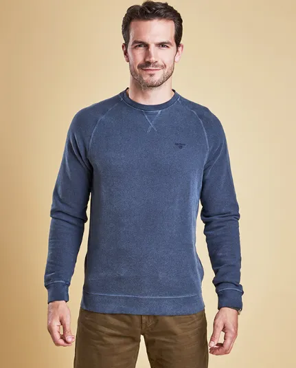 Barbour Garment Dyed Crew Neck - Navy