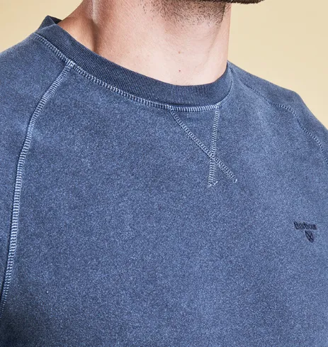 Barbour Garment Dyed Crew Neck - Navy