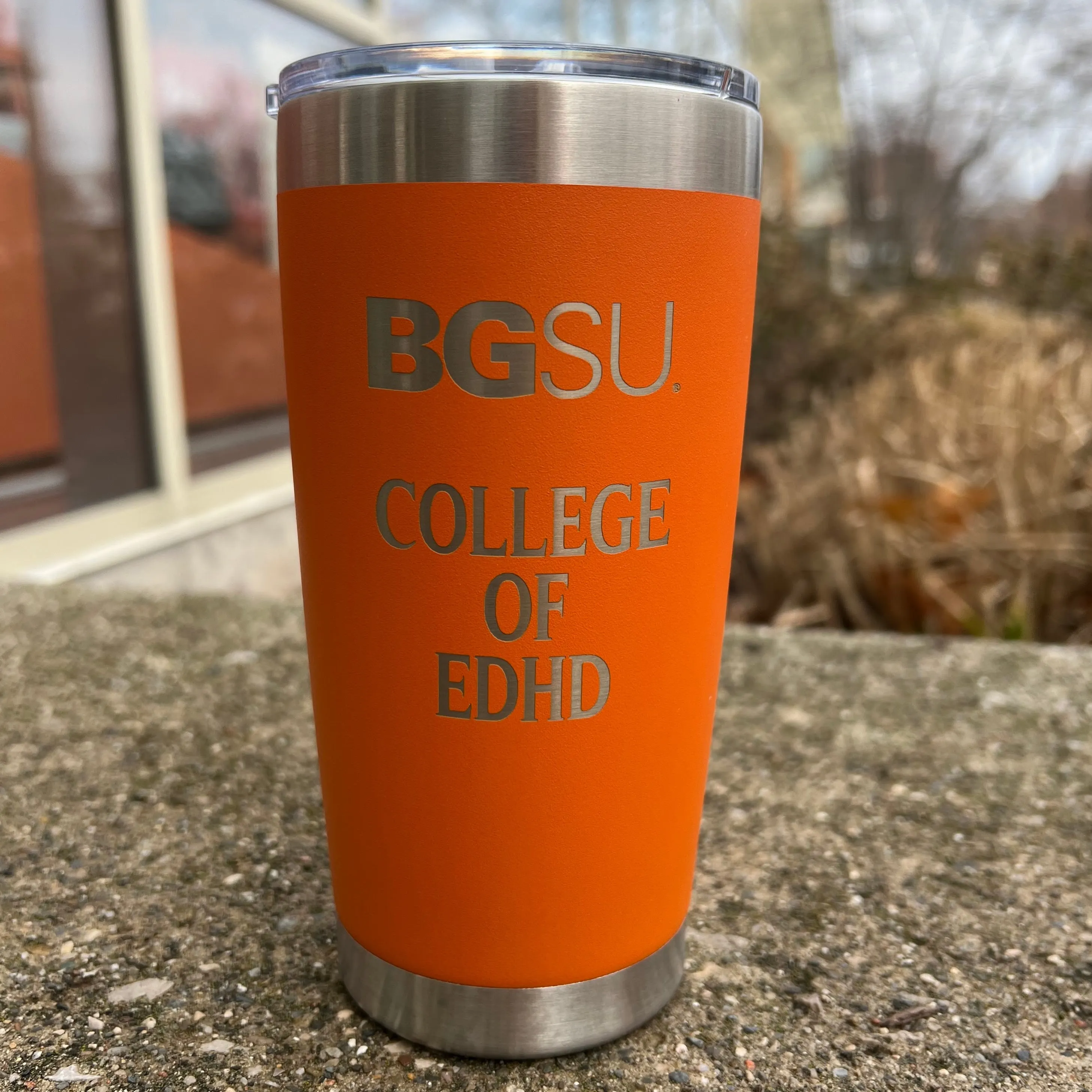 BGSU EDHD 20oz Orange Tumbler