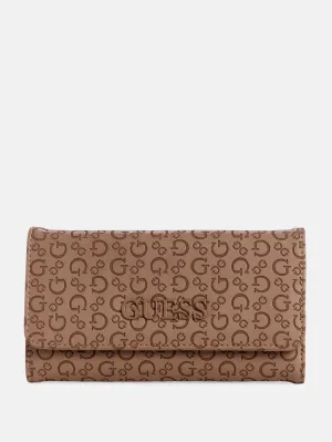 Bowie Debossed Logo Slim Clutch Wallet