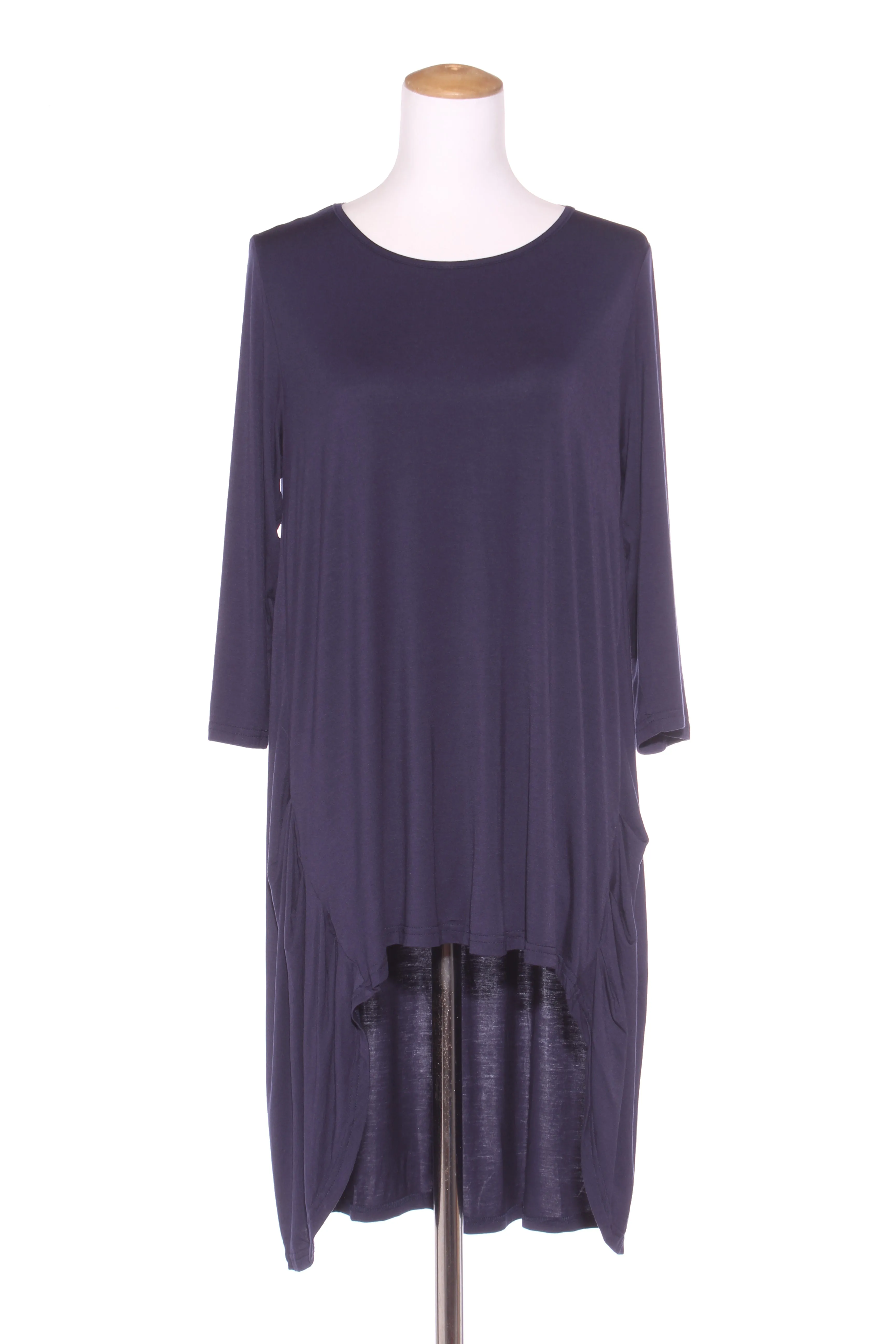 CALI&CO (BN Navy hi low drape tunic! 14