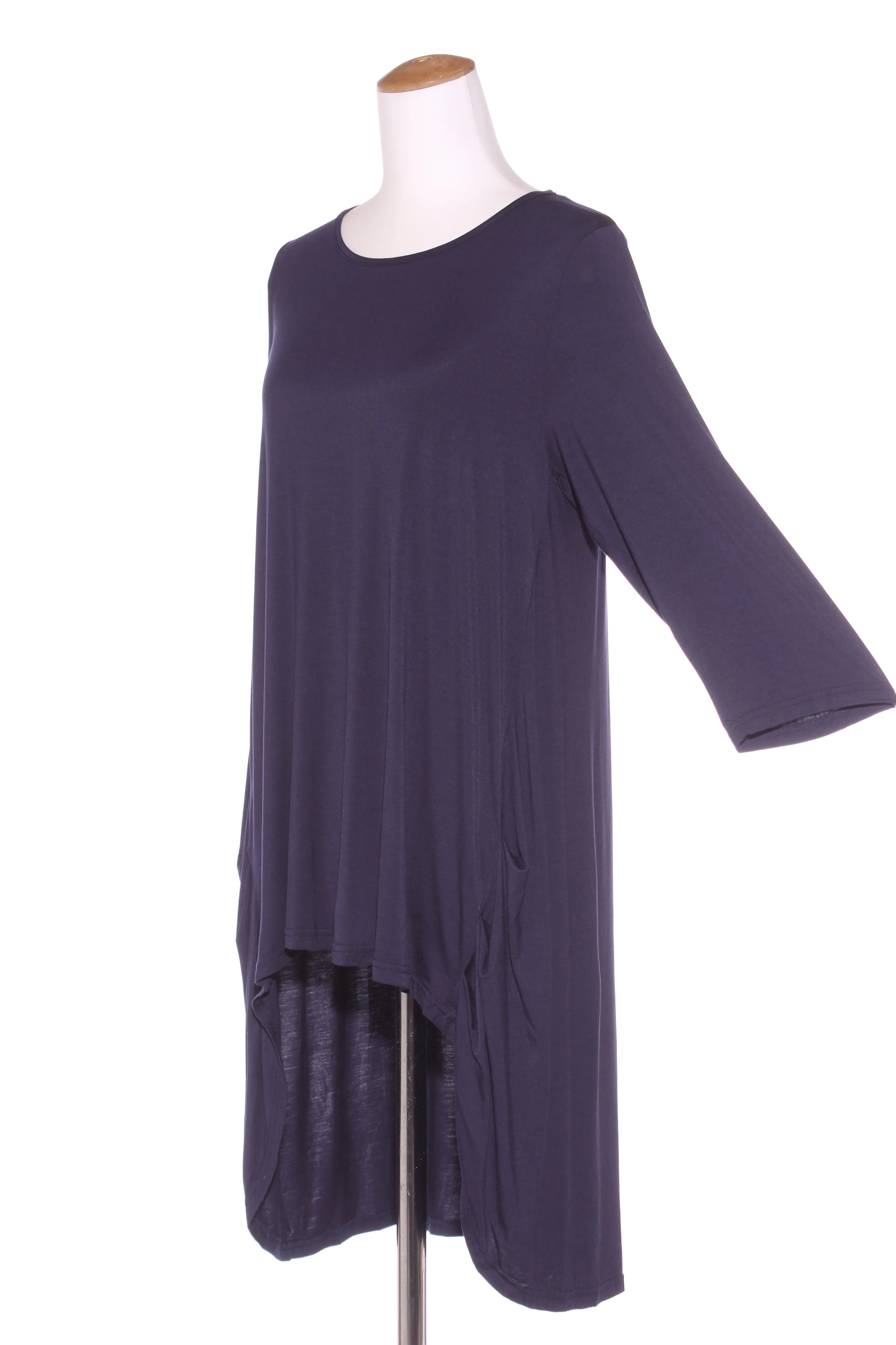 CALI&CO (BN Navy hi low drape tunic! 14
