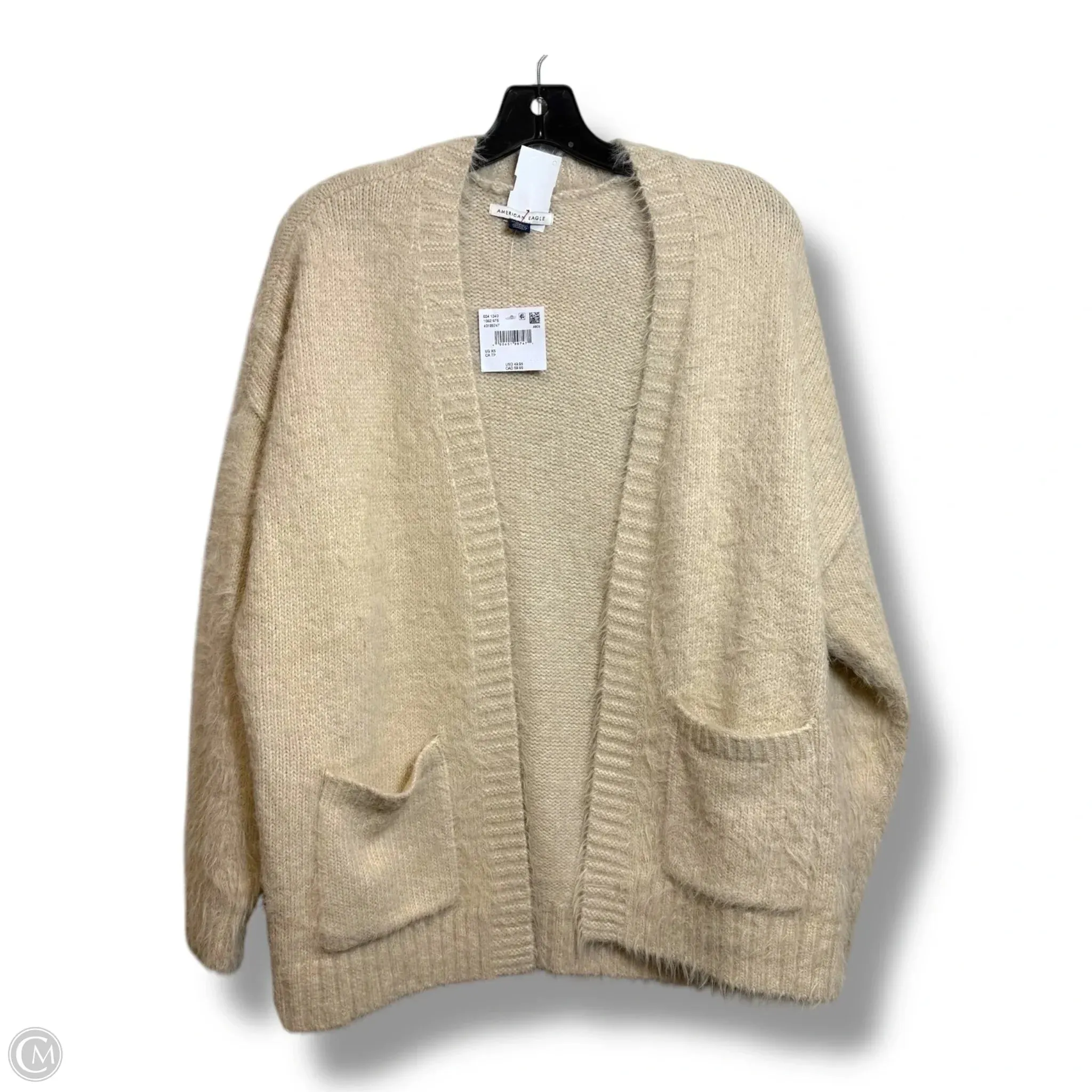 Cardigan By American Eagle In Tan, Size: Xs