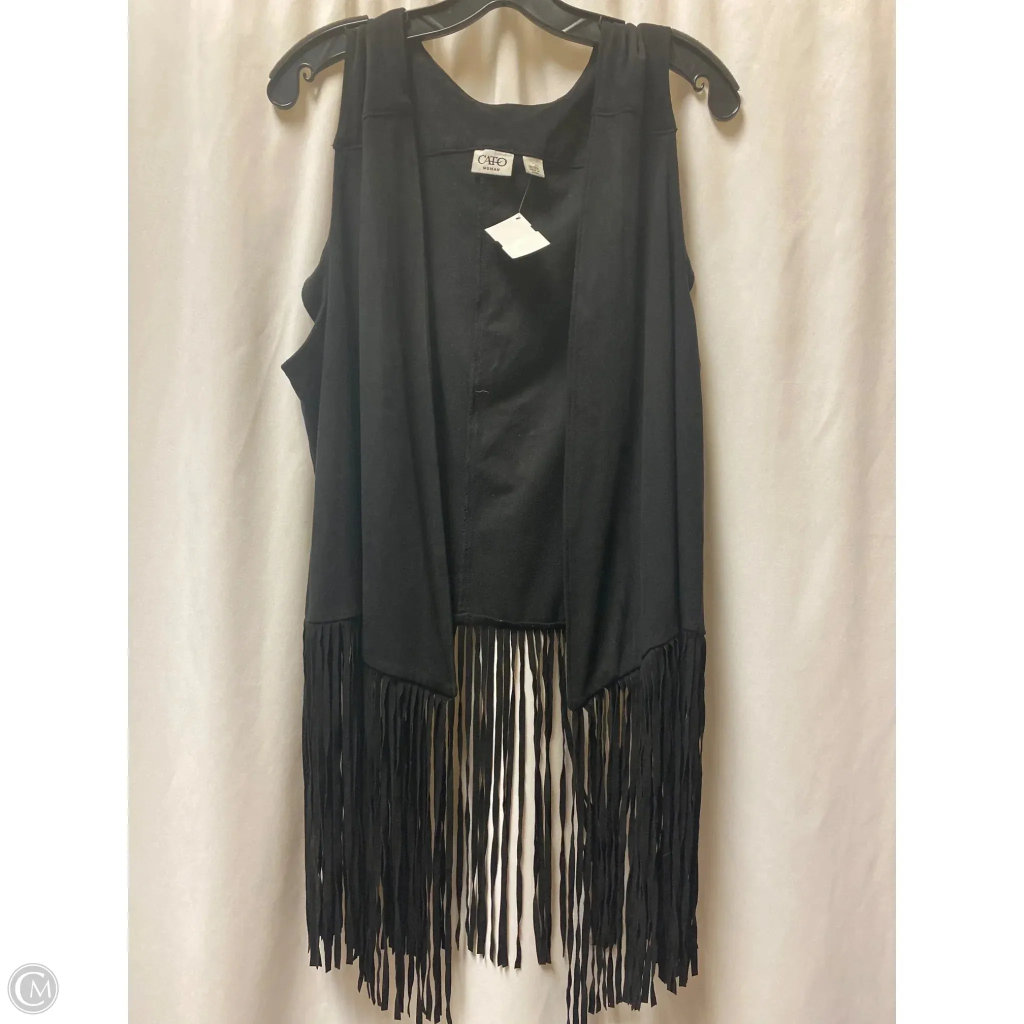 Cardigan By Cato In Black, Size: 1x