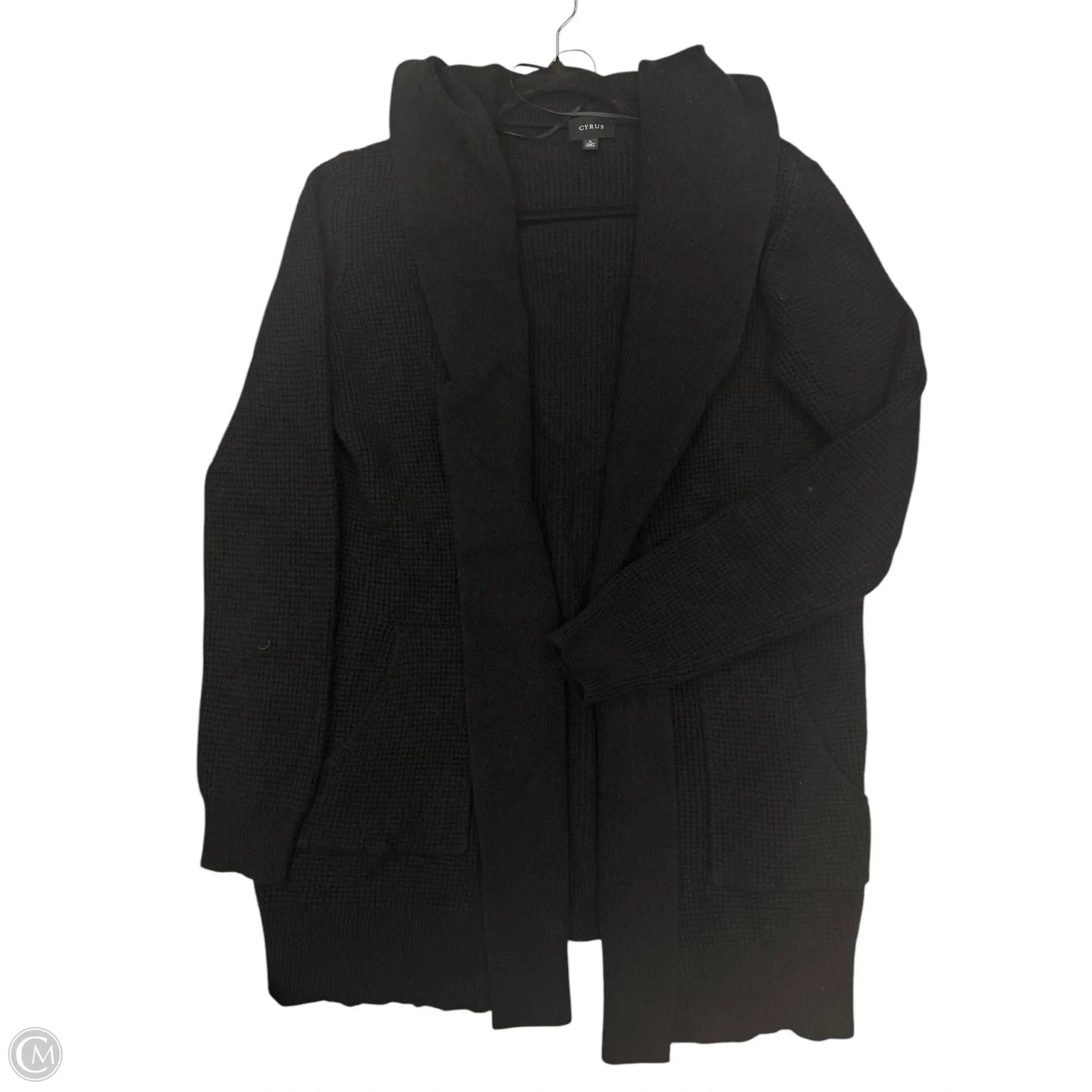 Cardigan By Clothes Mentor In Black, Size: L