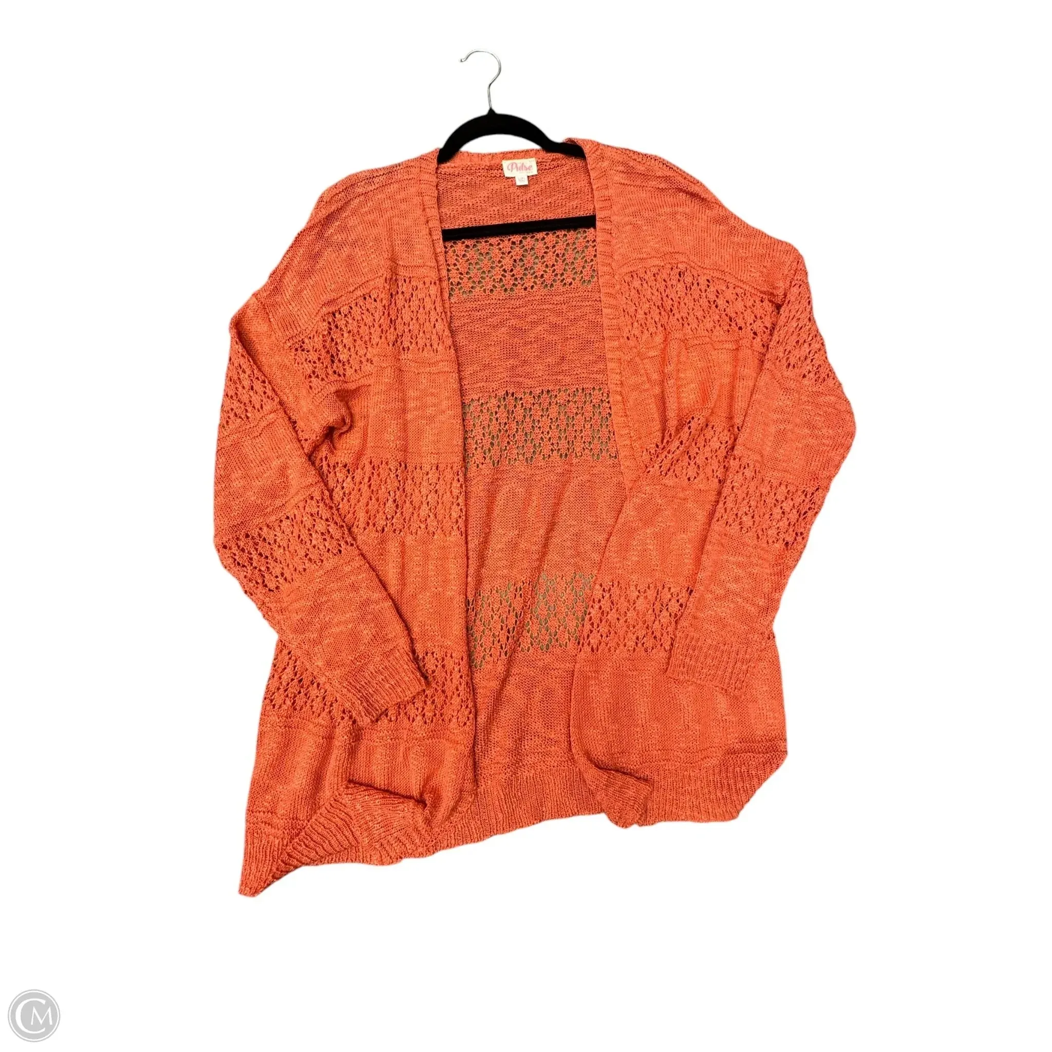 Cardigan By Clothes Mentor In Pink, Size: Xl