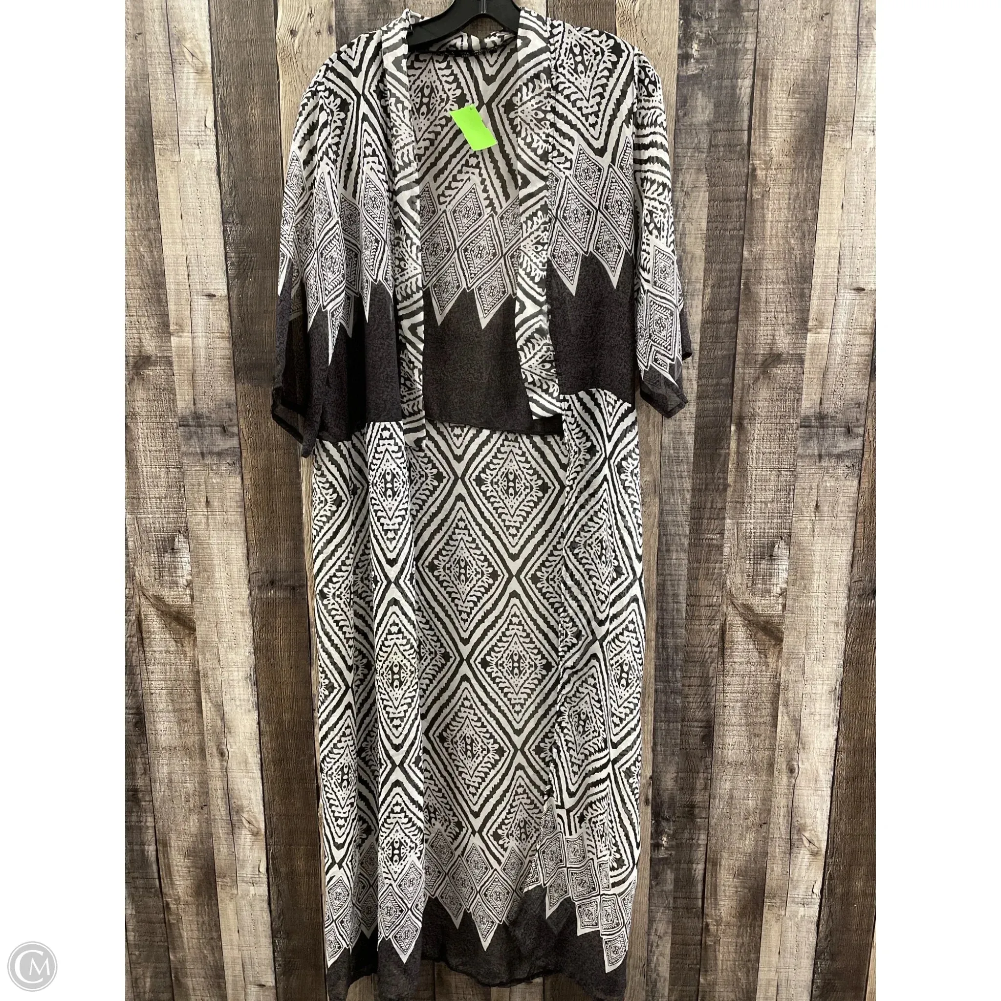 Cardigan By Zanzea In Black & White, Size: S