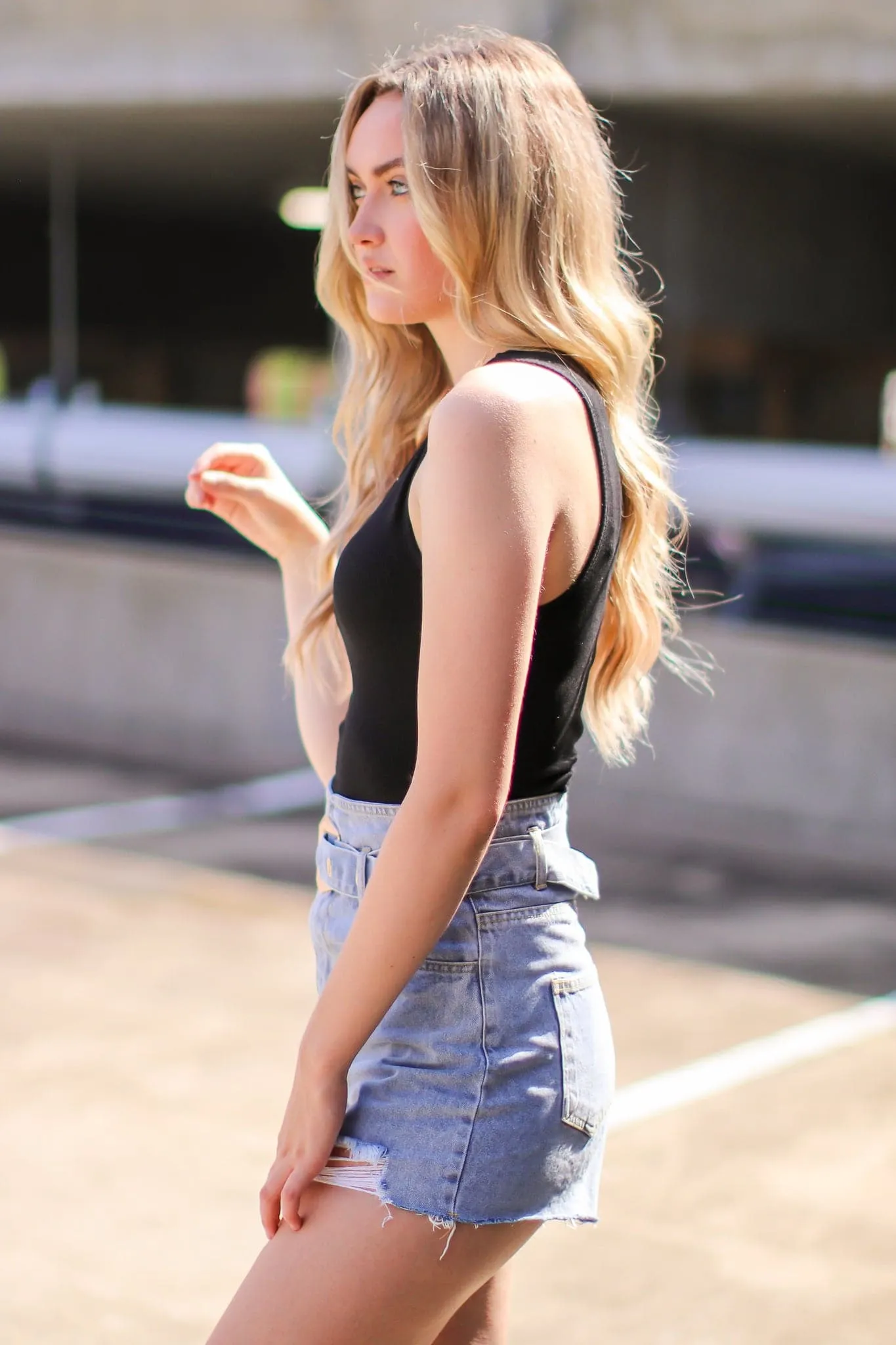 Casual Travel Ribbed Crop Tank Top - FINAL SALE