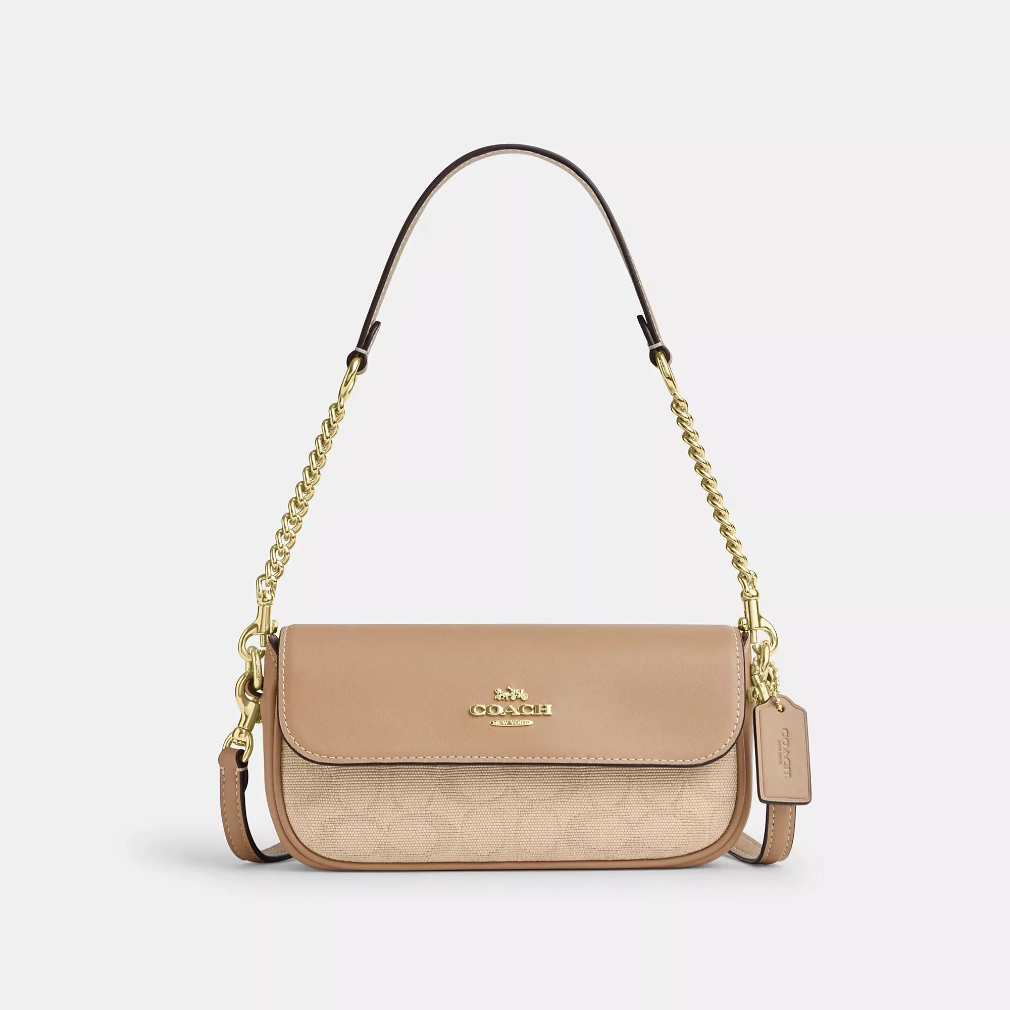Coach Outlet Hailey Flap Bag With Signature Canvas