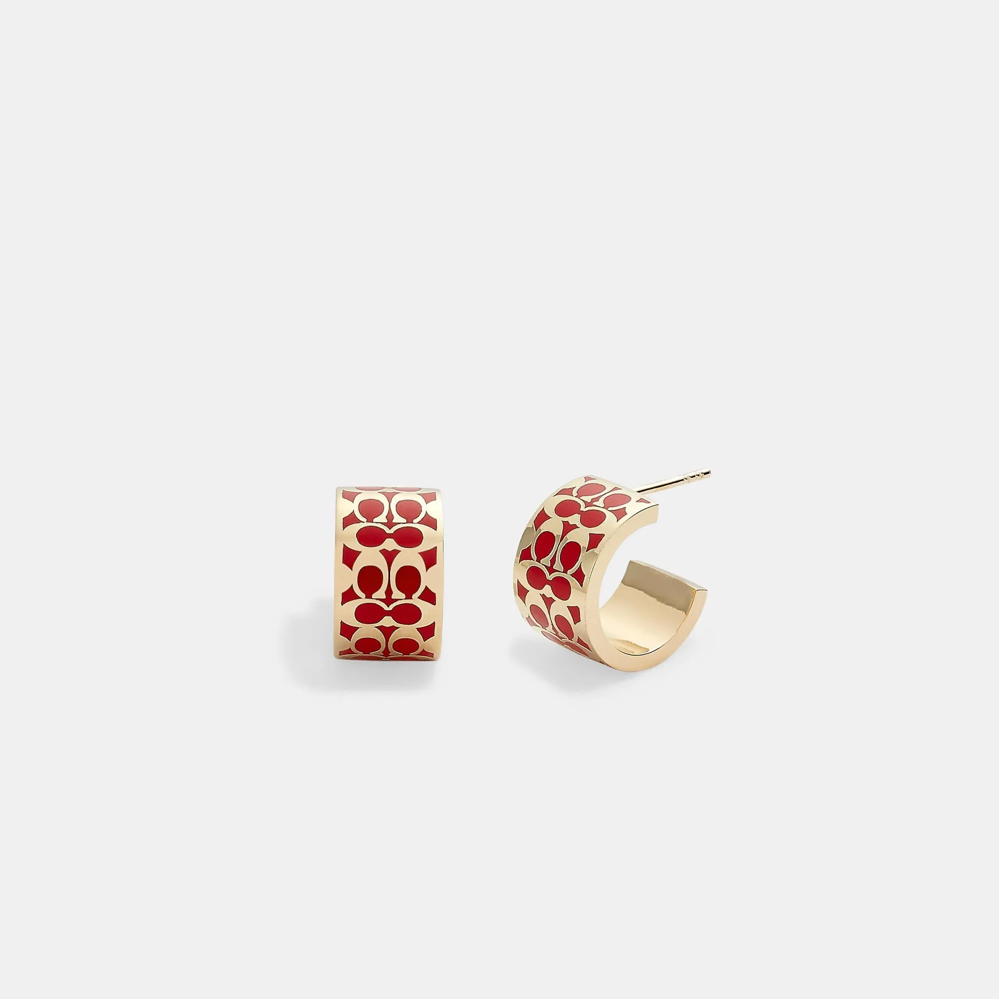Coach Outlet Signature Huggie Earrings