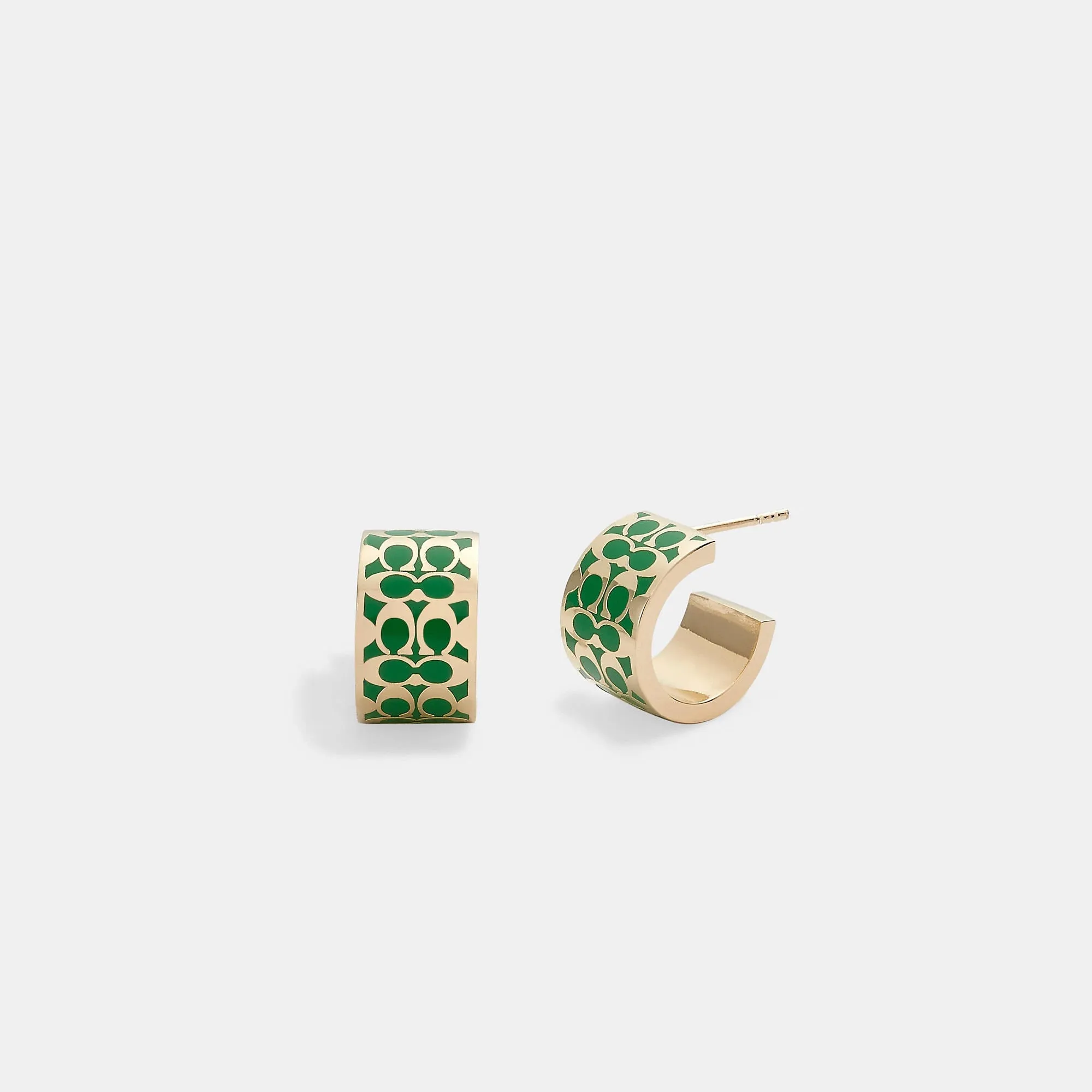 Coach Outlet Signature Huggie Earrings