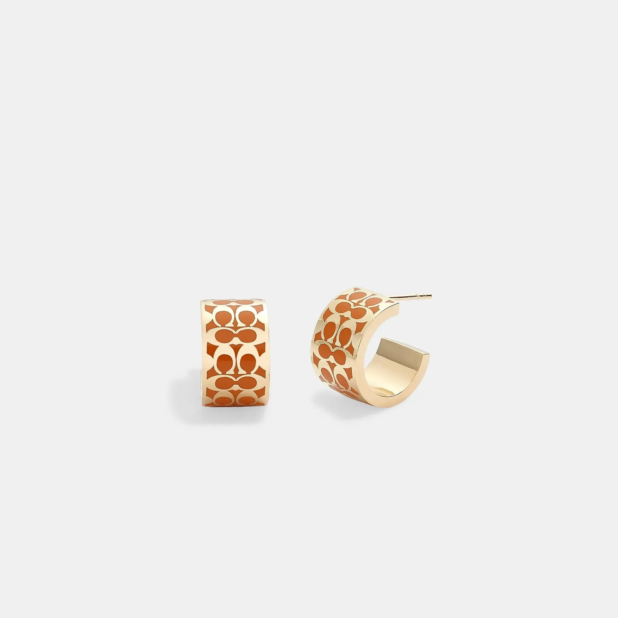 Coach Outlet Signature Huggie Earrings