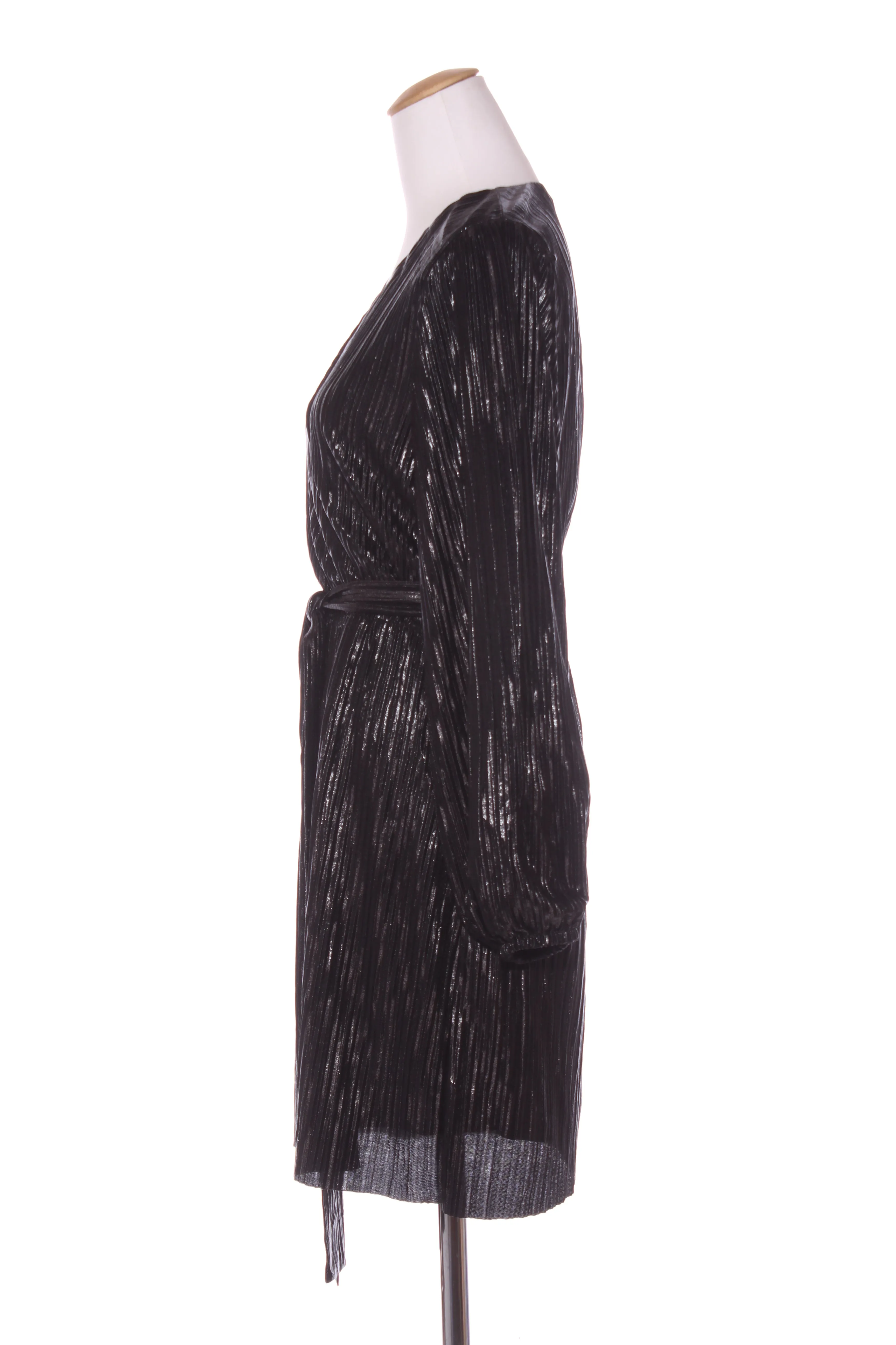 DECJUBA - Shimmer pleat billow sleeve dress! 12