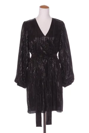 DECJUBA - Shimmer pleat billow sleeve dress! 12