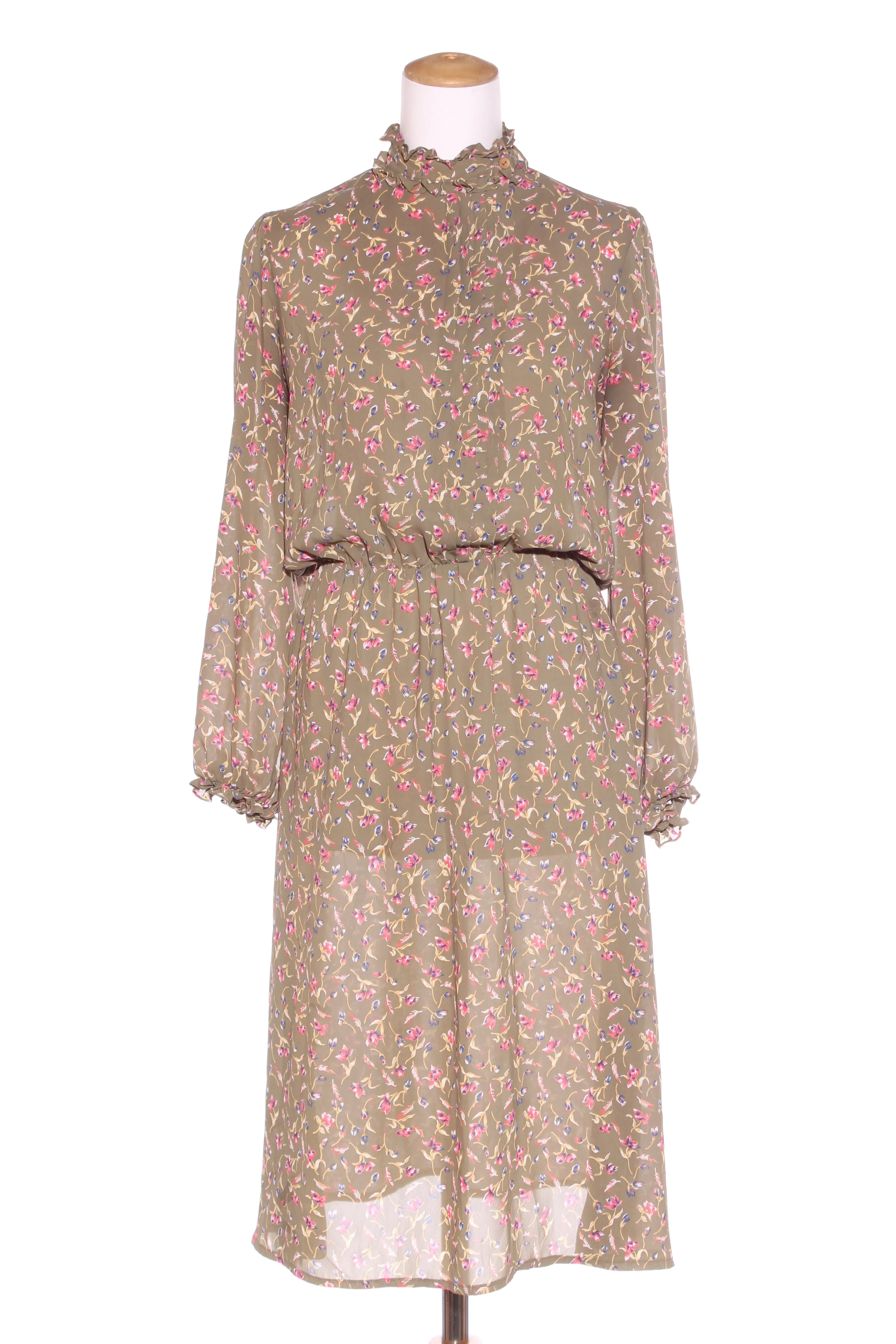 DELTEX (NZ) Vintage pleat front floral dress! 14