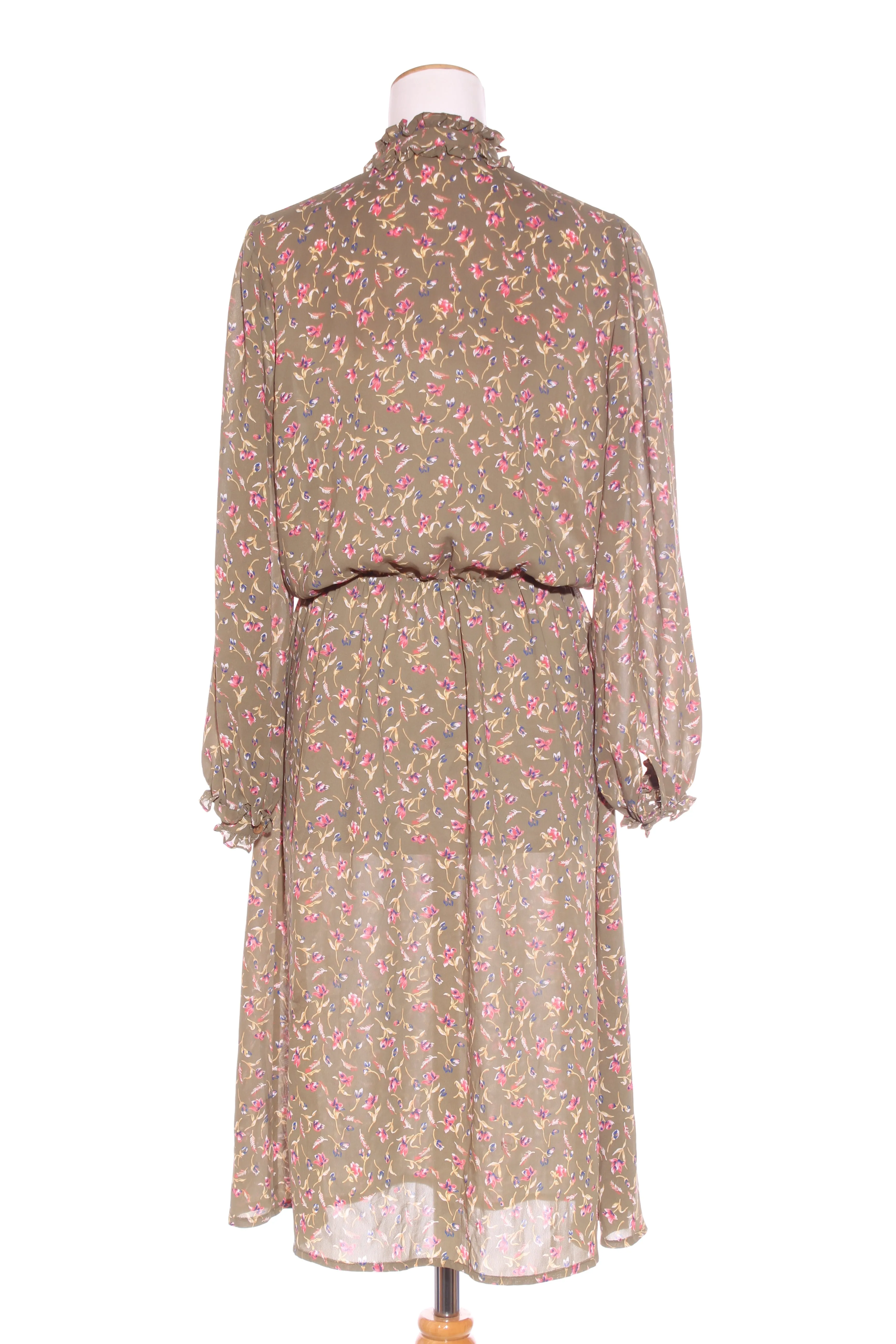 DELTEX (NZ) Vintage pleat front floral dress! 14
