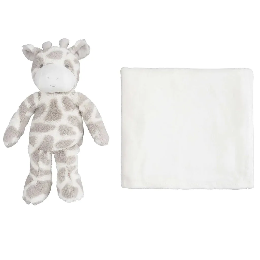 Elegant Baby Giraffe Bedtime Huggie Plush Toy - Gray