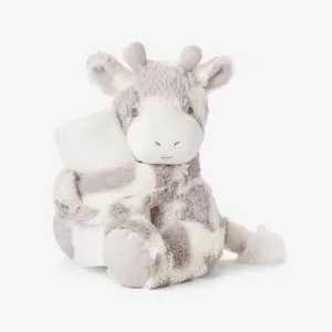 Elegant Baby Giraffe Naptime Huggie Plush Toy - Gray