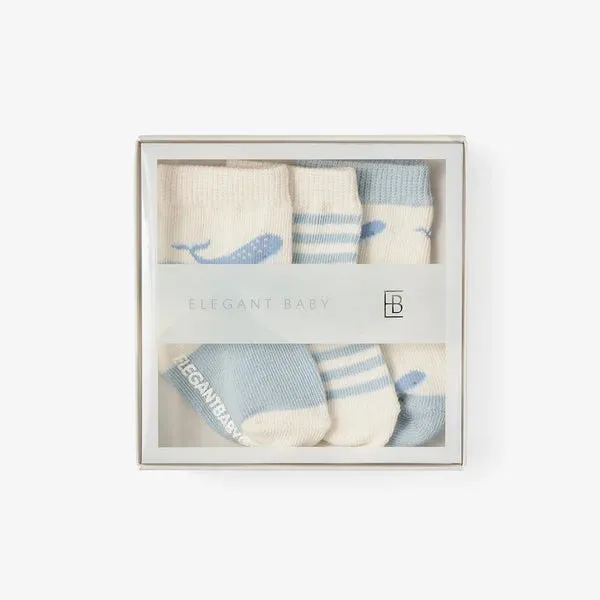 Elegant Baby Ocean Adventure Non Slip Baby Socks 3 Pack