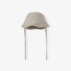 Elegant Baby Olive Green Linen Bucket Hat