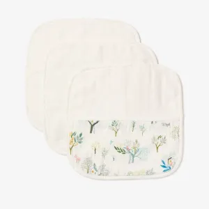 Elegant Baby Treehouse Forest Organic Muslin Washcloths