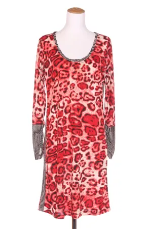 @EMGIRL - Stripe contrast leopard print dress! 12