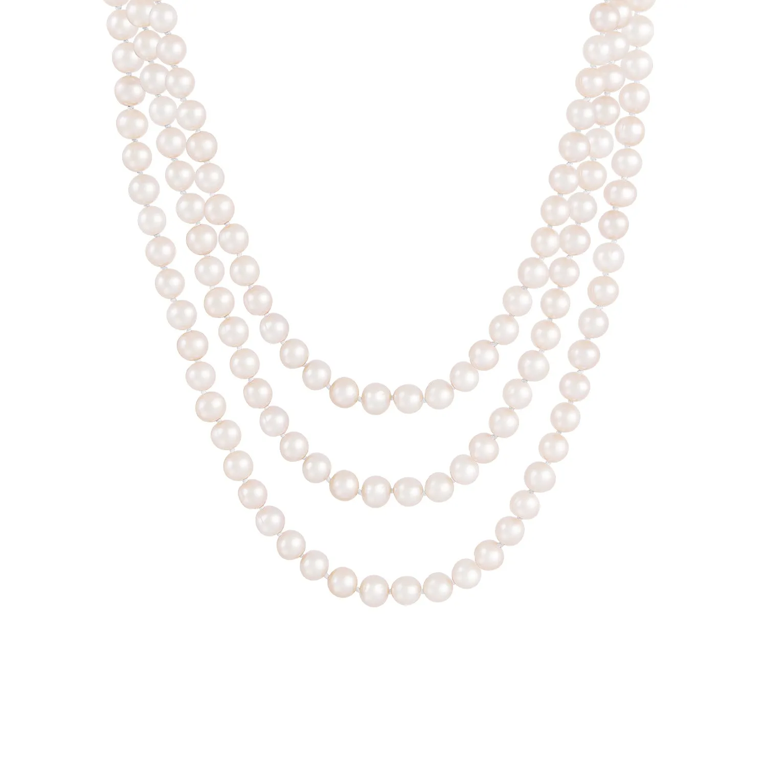 Endless Pink 80" Freshwater Pearl Necklace