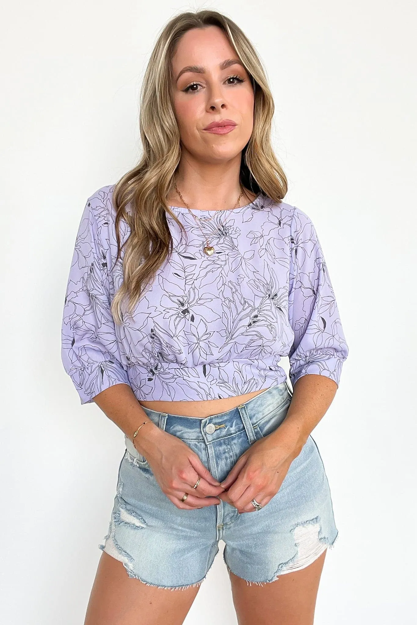 Forever Fanciful Floral Tie Back Top - FINAL SALE