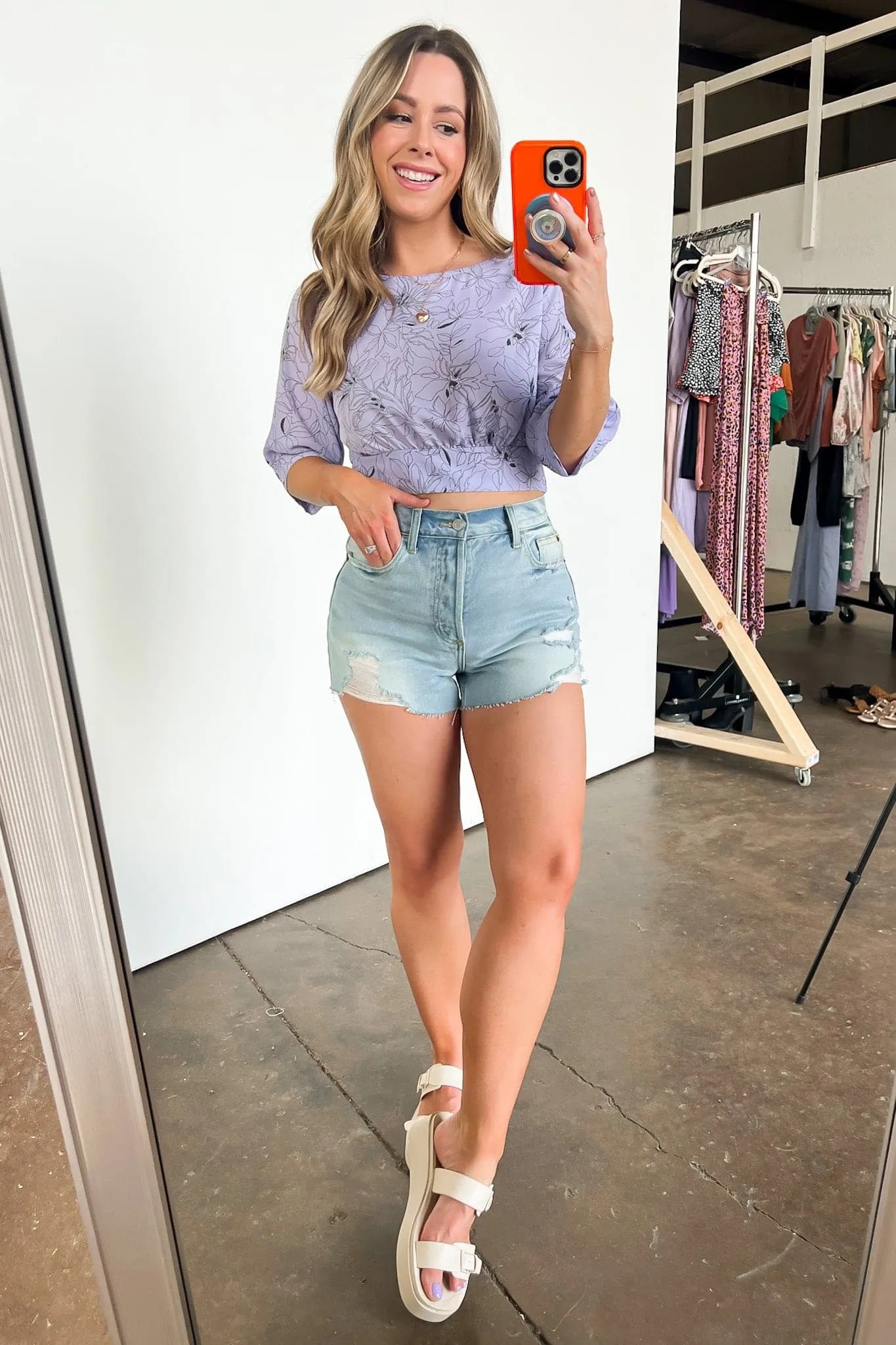 Forever Fanciful Floral Tie Back Top - FINAL SALE
