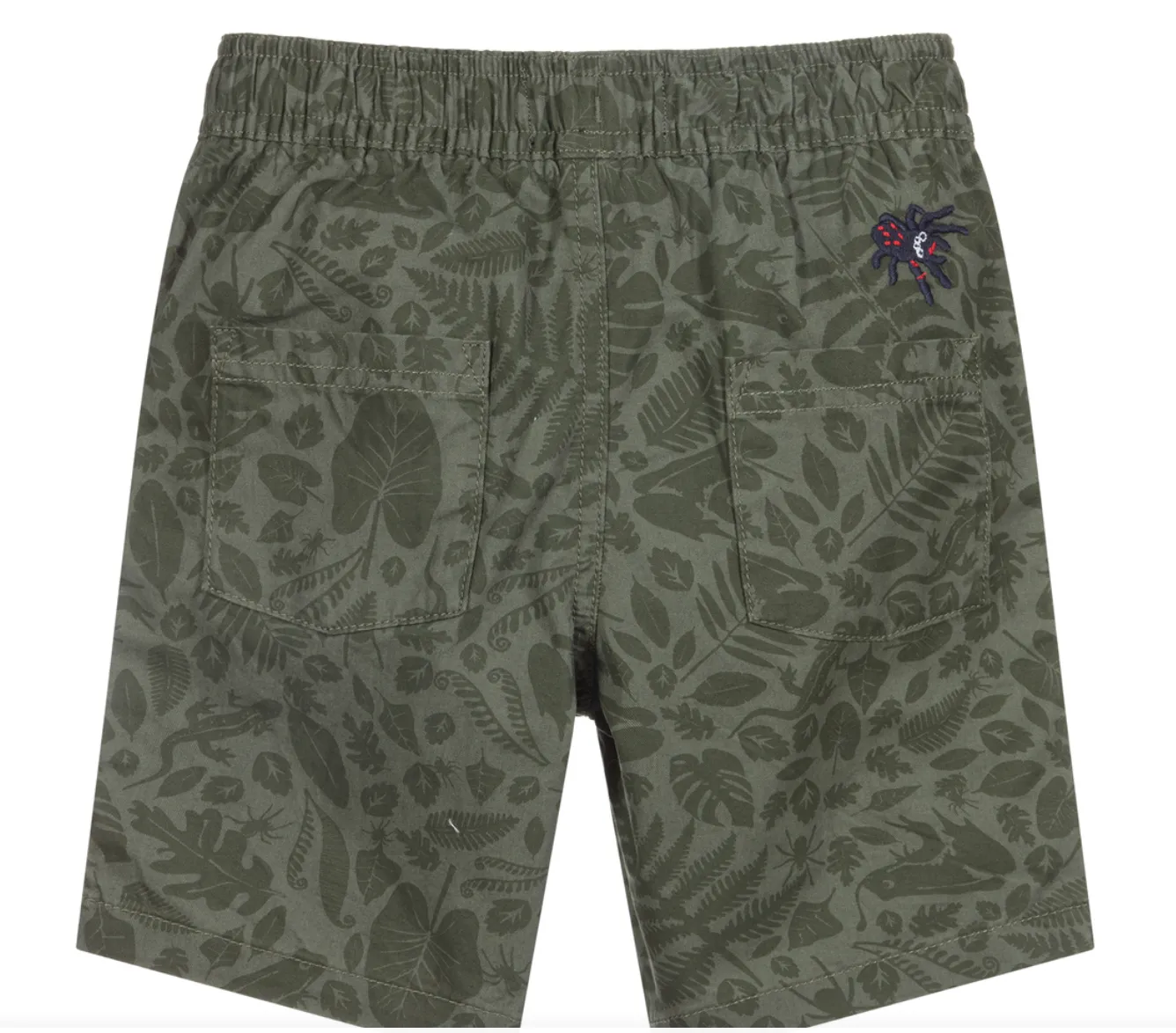 Joules Boys' Huey Green Foliage Shorts