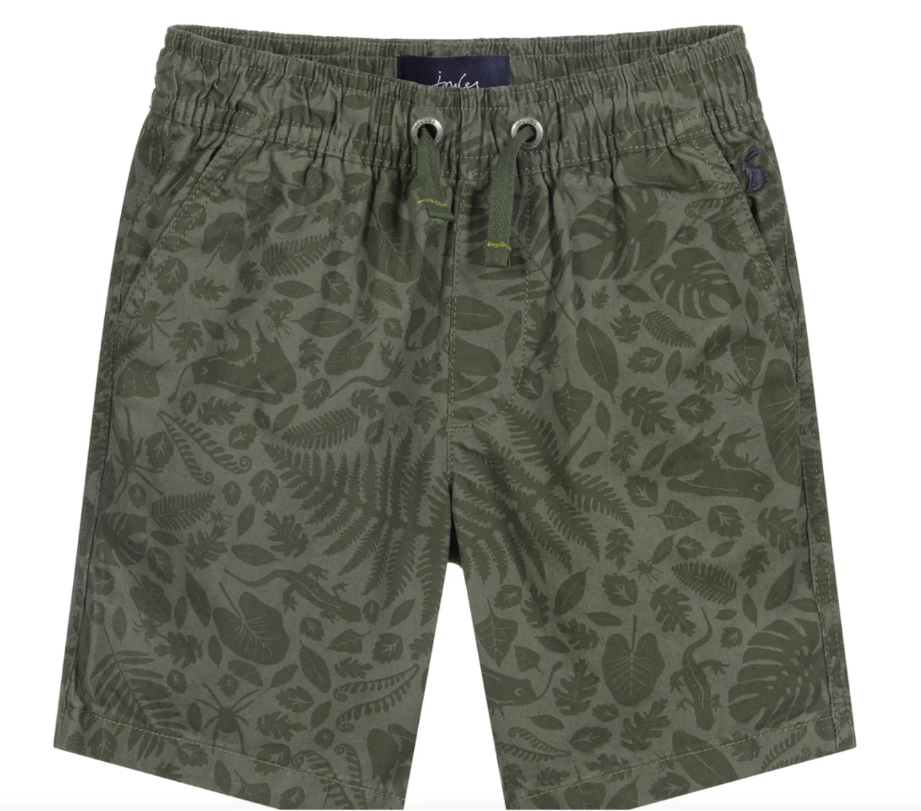 Joules Boys' Huey Green Foliage Shorts