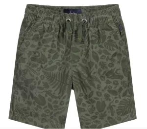 Joules Boys' Huey Green Foliage Shorts