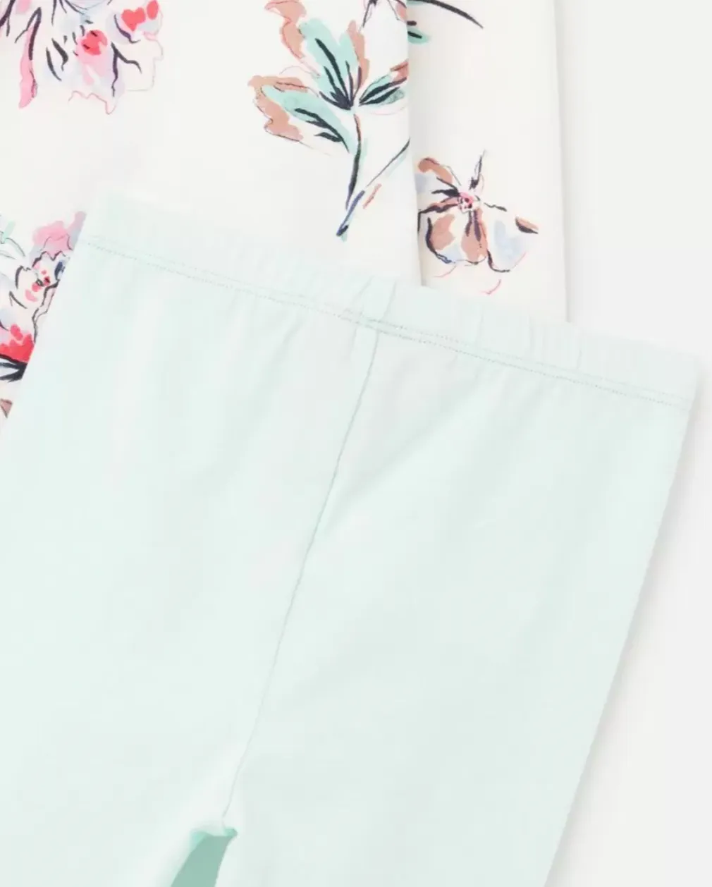 Joules Christina Dress and Leggings Set - White Flowers