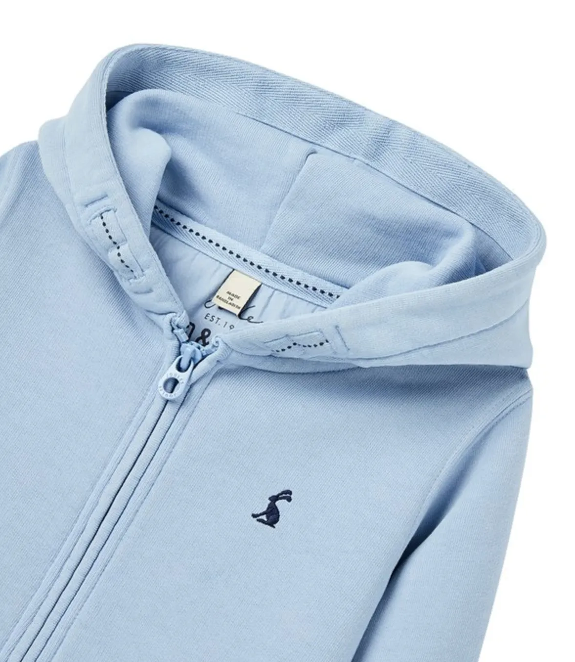Joules Girl's Mayday Hoodie - Haze Blue