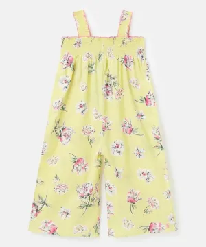 Joules Girls' Shannon Jumpsuit - Yellow Floral