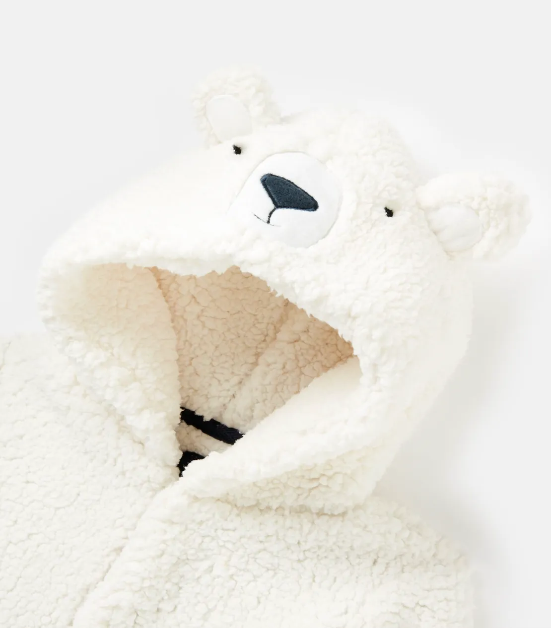 Joules Infant Cuddle Bear Coat - White
