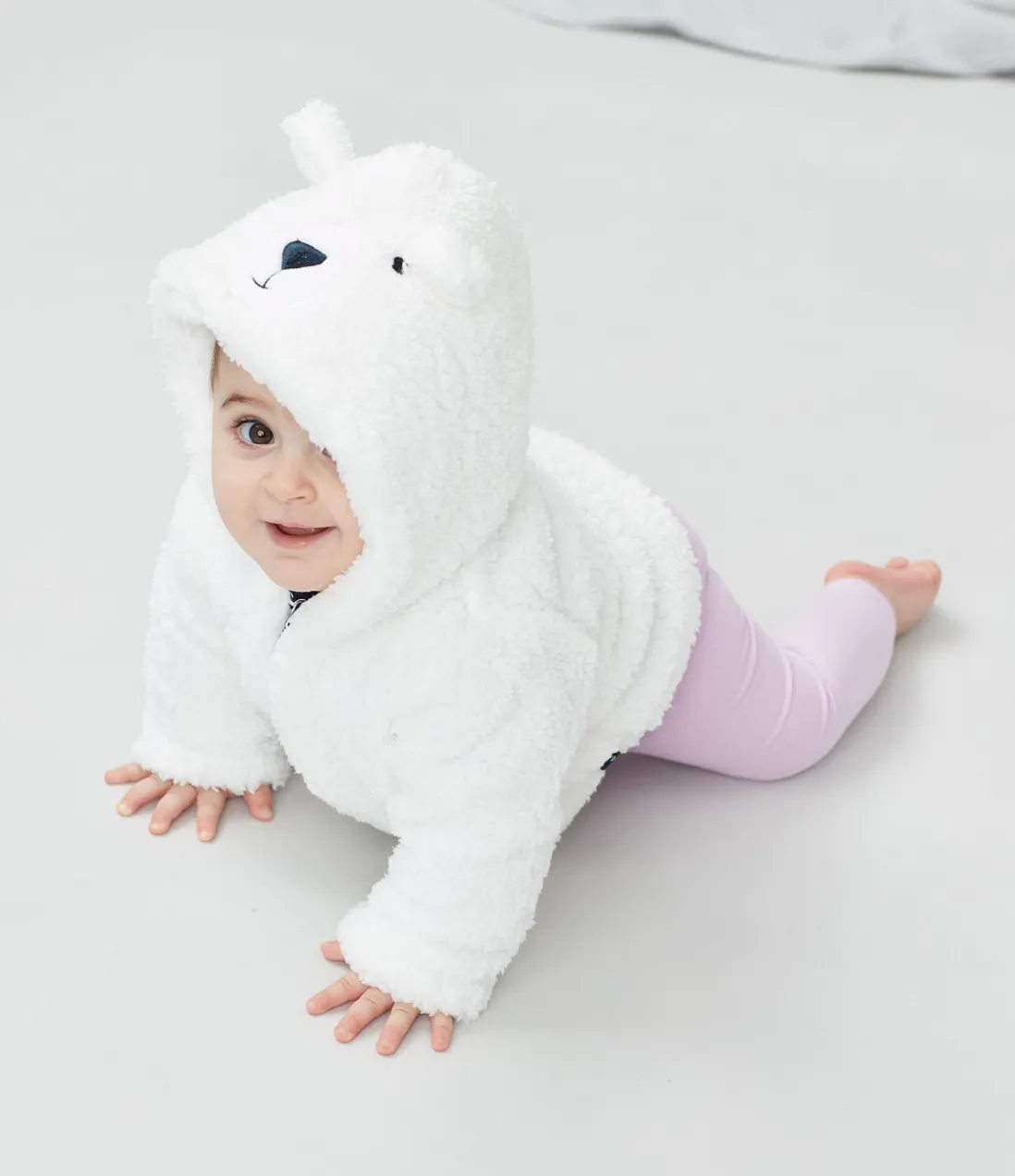 Joules Infant Cuddle Bear Coat - White