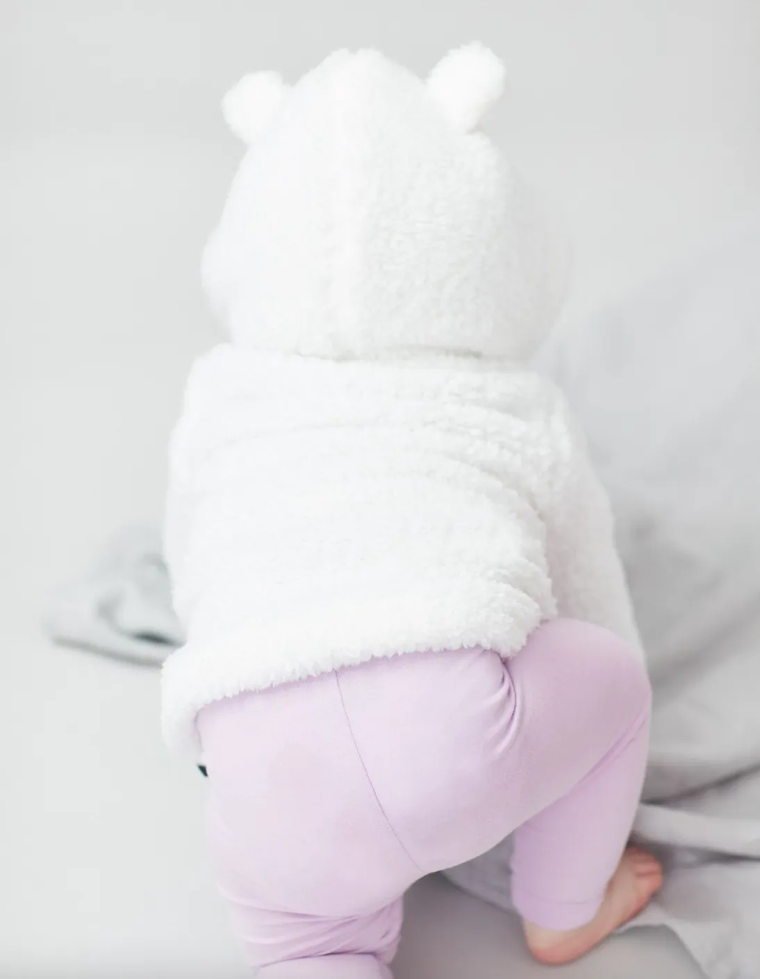 Joules Infant Cuddle Bear Coat - White