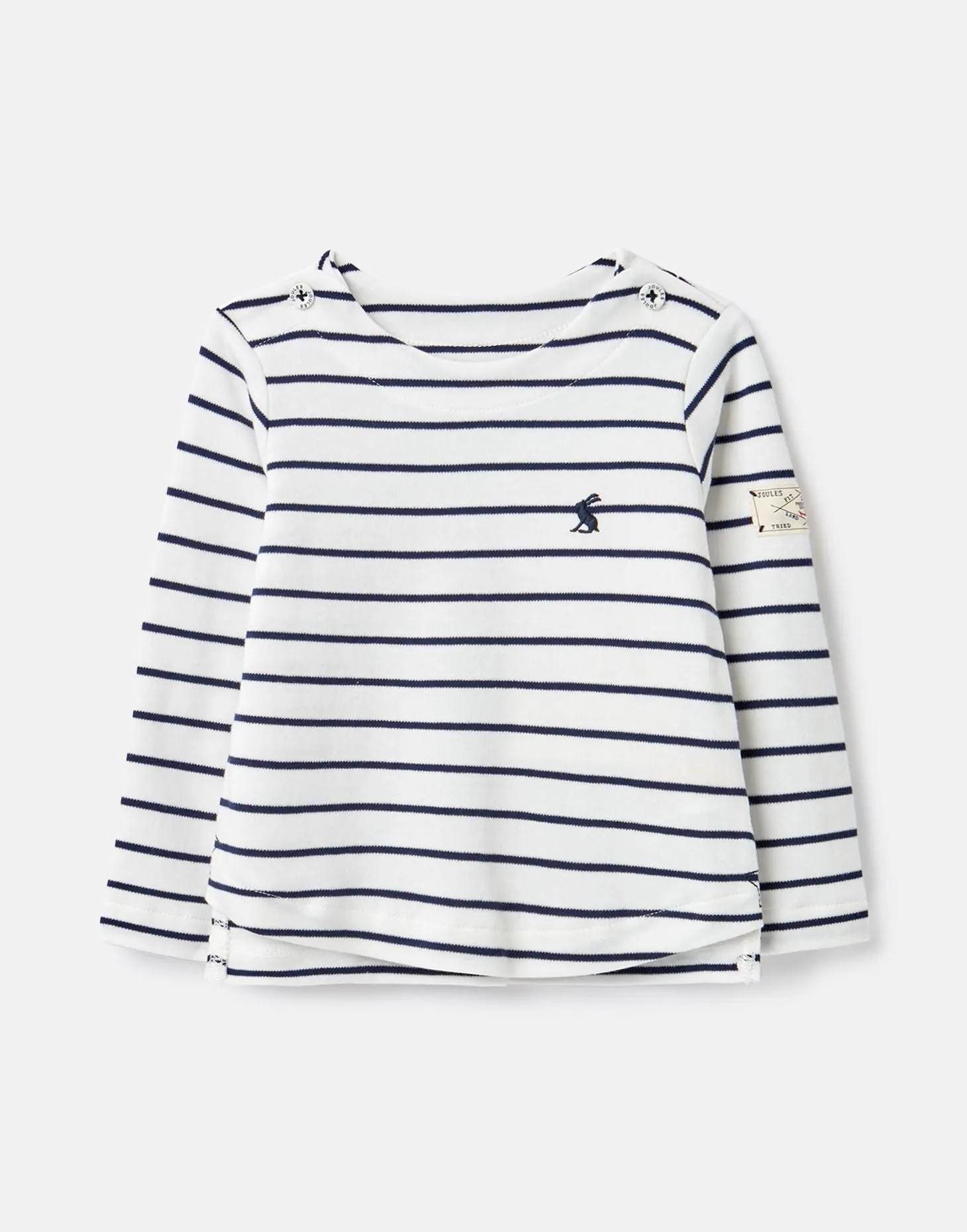 Joules Infant Harbour Jersey Top - Thin Navy Stripe