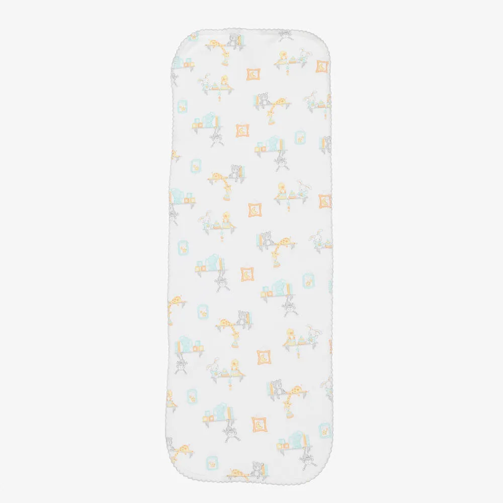 Kissy Kissy Cotton Toy Shelf Treasures Burp Cloth