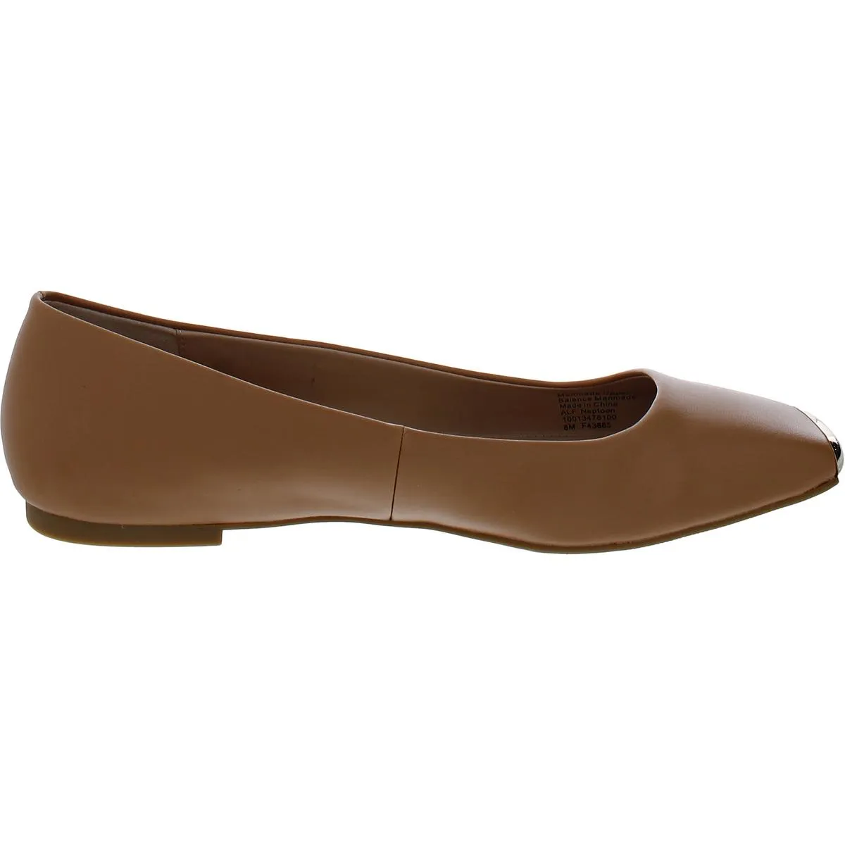 Neptoon Womens Logo Square Toe Ballet Flats