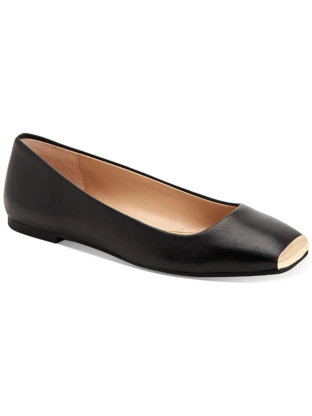 Neptoon Womens Logo Square Toe Ballet Flats